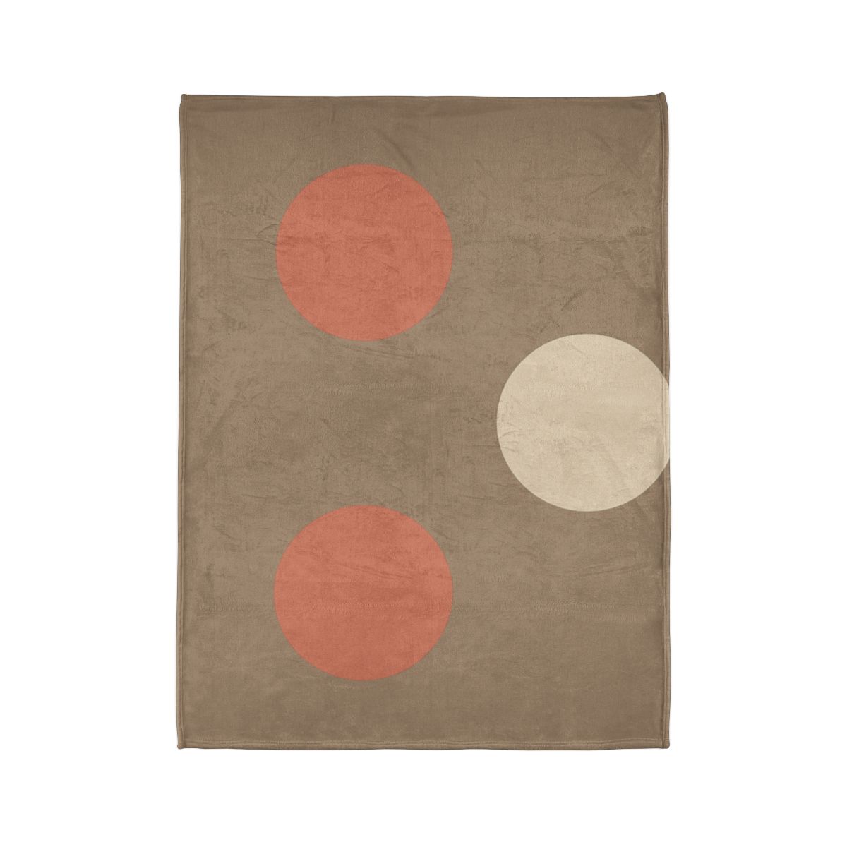Triad Of Quiet Circles decorative home blankets
