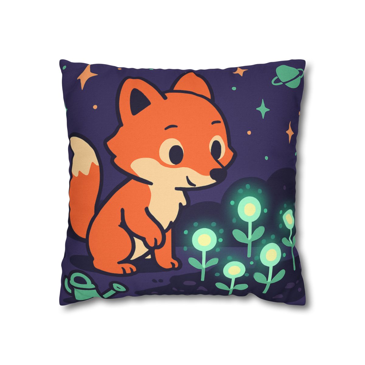 Galaxy Garden Fox personalized pillow covers