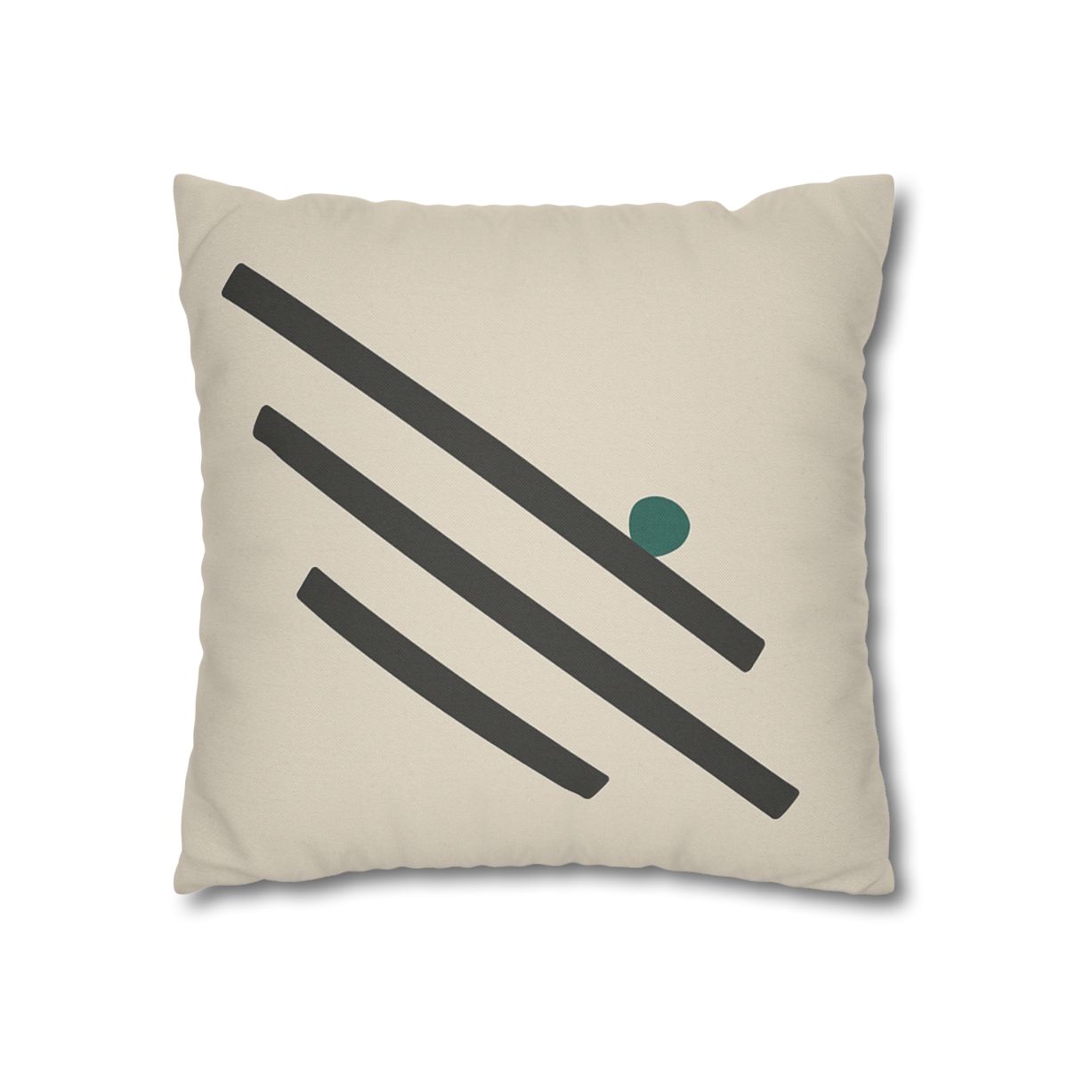 Staggered Short Bars With Quiet Dot designer print pillow cases