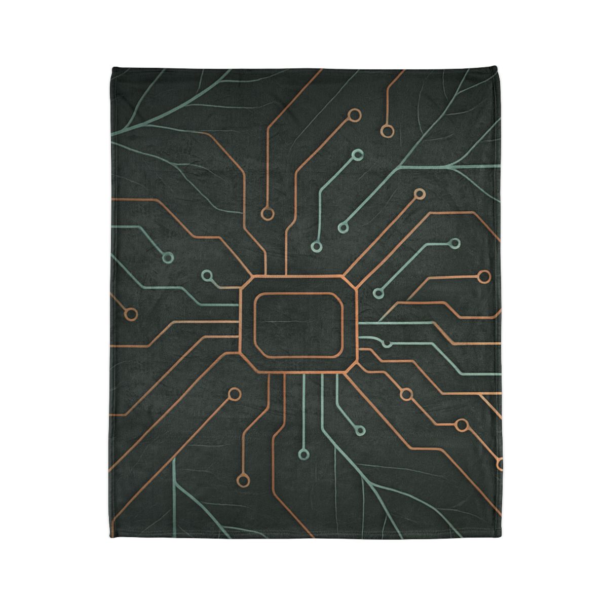 Leaf Vein Circuitry designer printed blankets