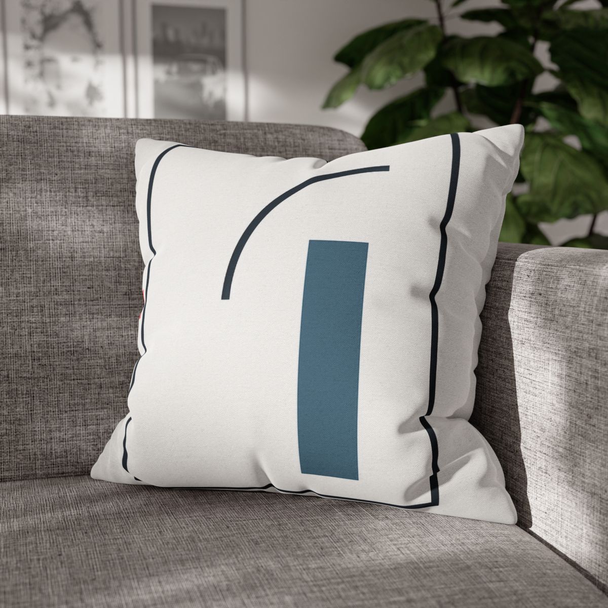 Split Frame With Rising Arc stylish decorative pillowcases