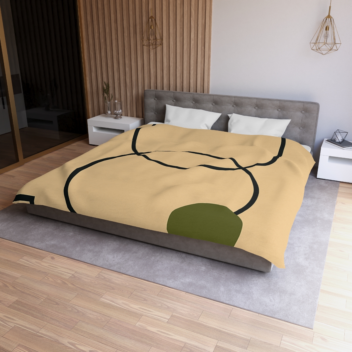 Aligned Rings With Corner Steps soft comforter duvets