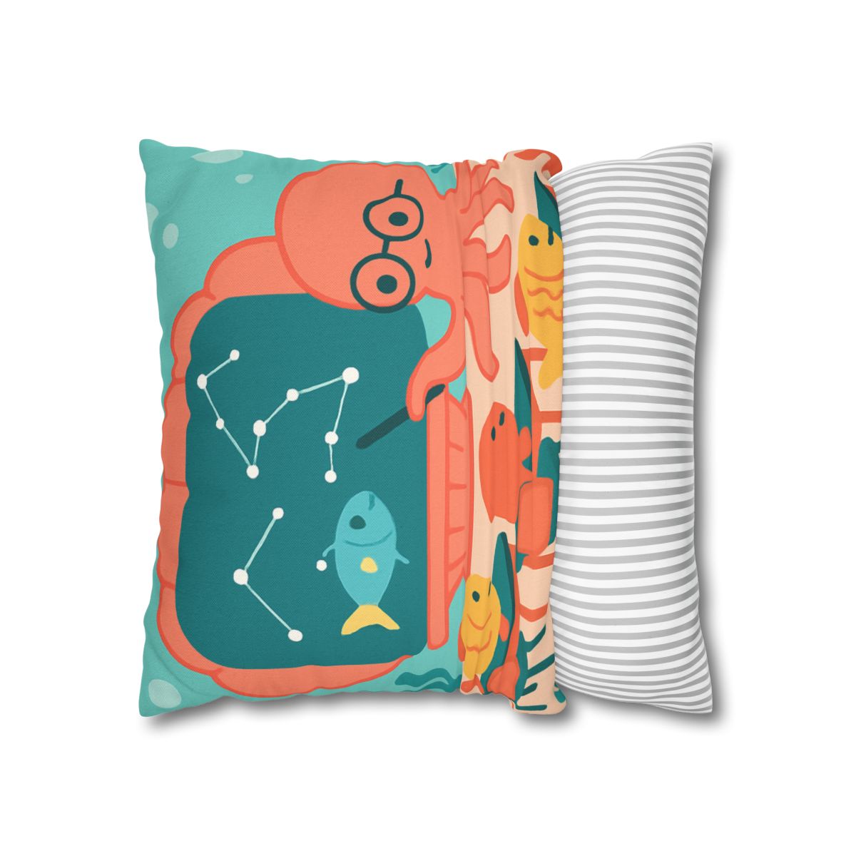 Cosmic Coral Classroom soft cotton pillow cases
