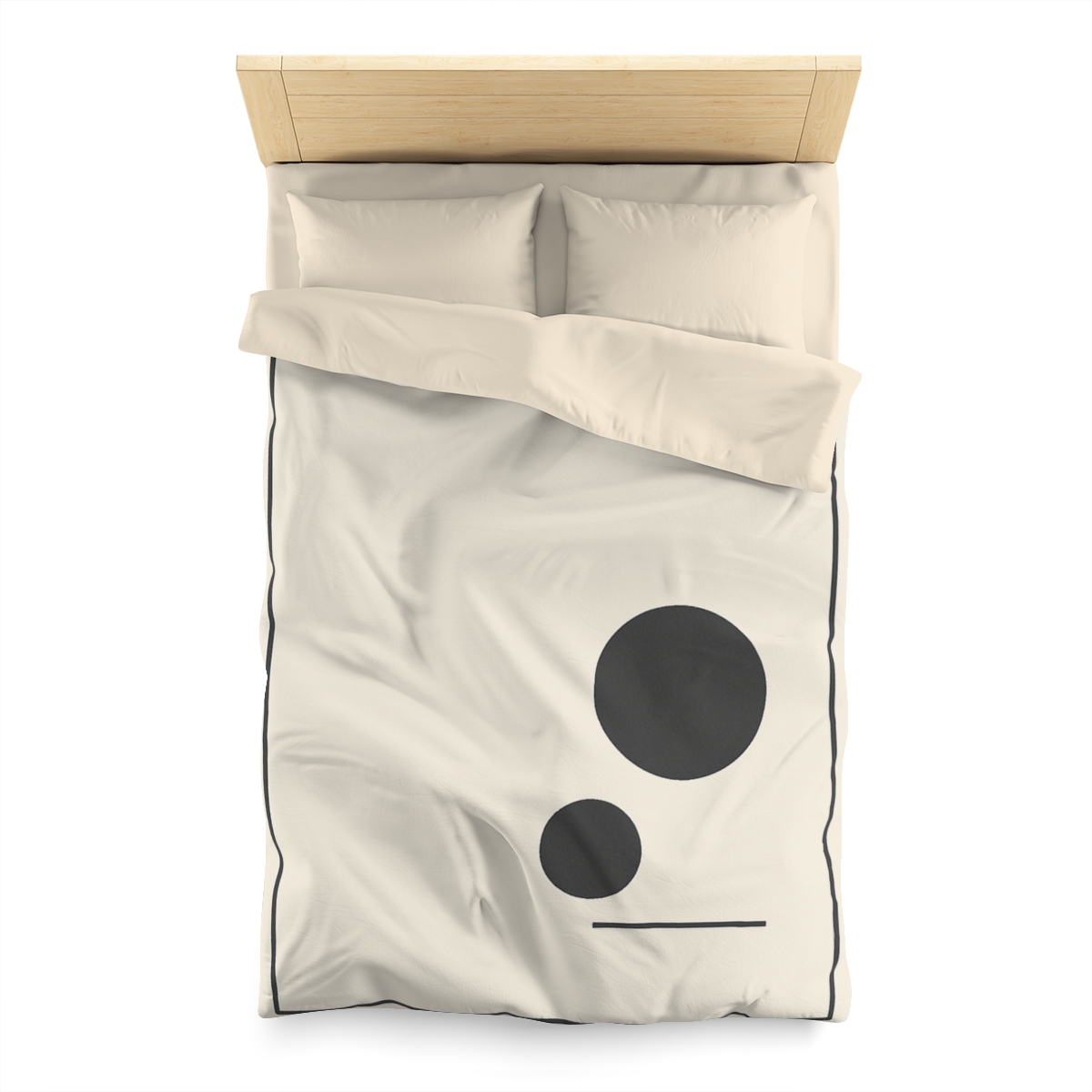 Offset Frame With Twin Disks soft comforter duvets