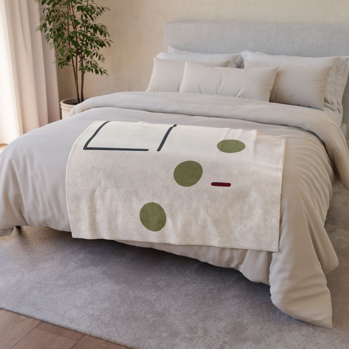 Framed Gap And Three Distant Points trendy patterned blankets