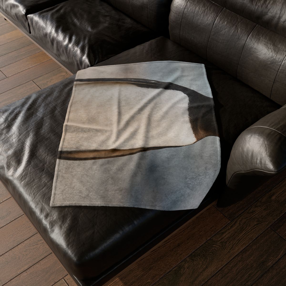 Shoreline Echo Gentoo Penguin designer printed blankets