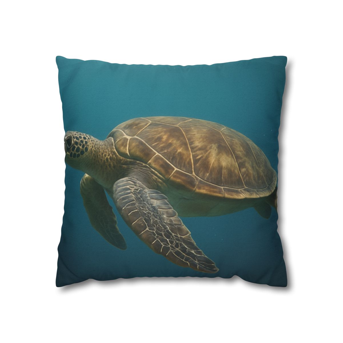 Emerald Drift Green Sea Turtle personalized pillow covers