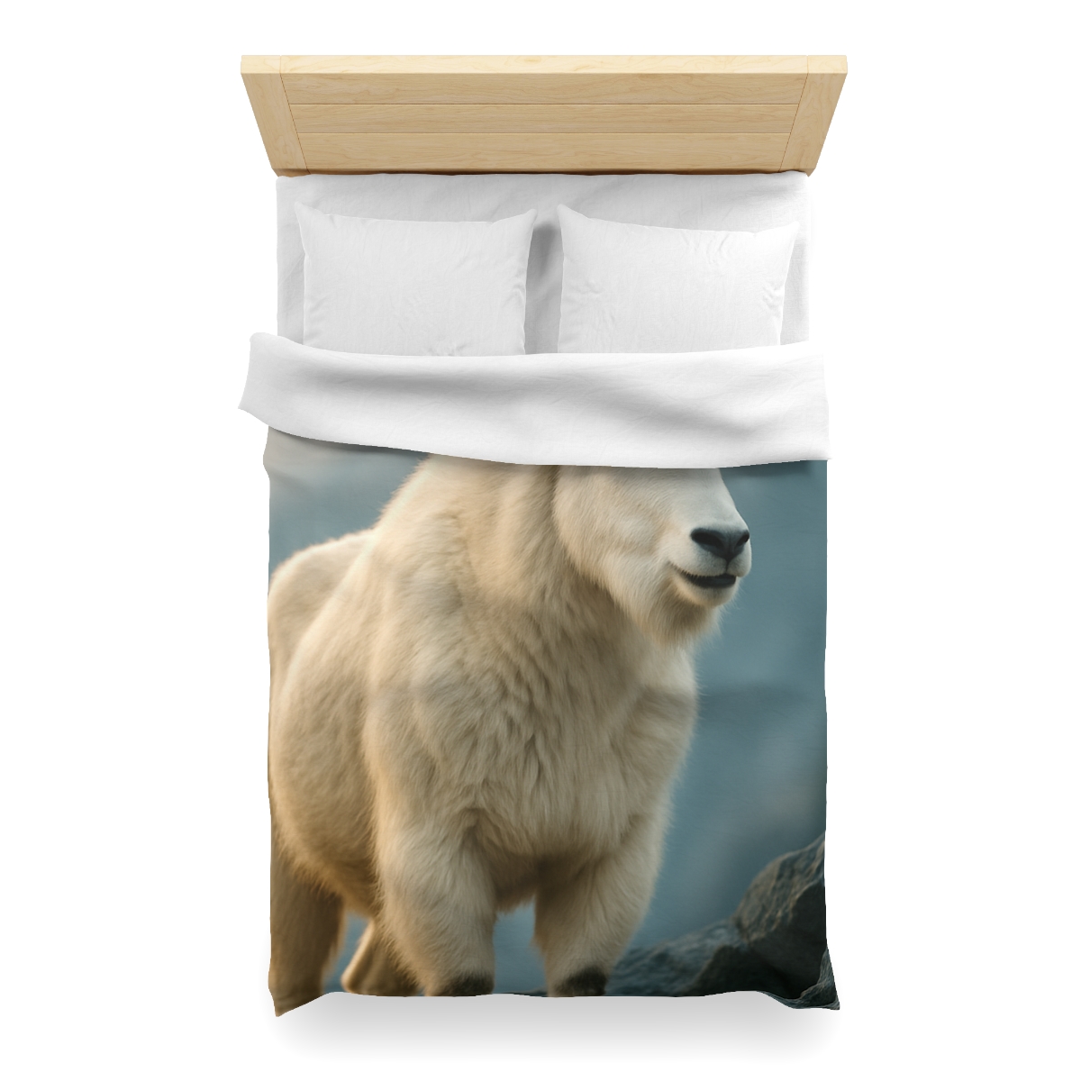 Glacier Watch Mountain Goat unique patterned duvets