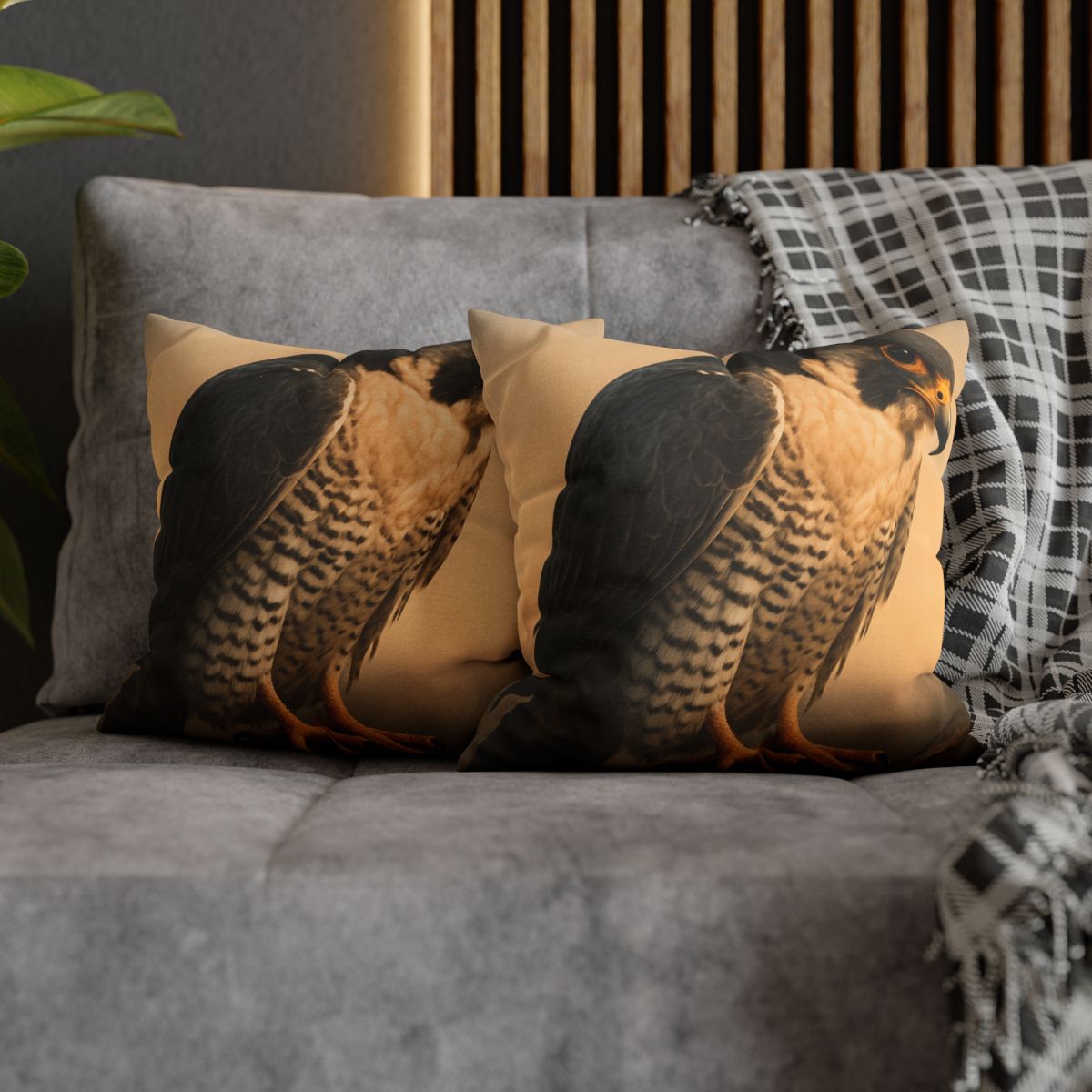 Solar Crest Peregrine Falcon trendy patterned pillow cases