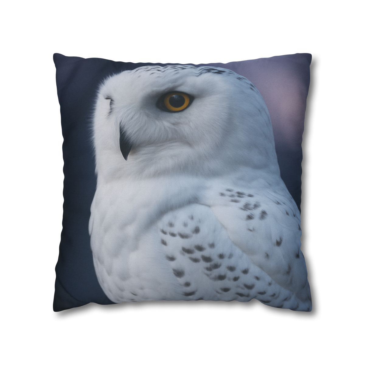 Twilight Watcher Snowy Owl stylish decorative pillowcases