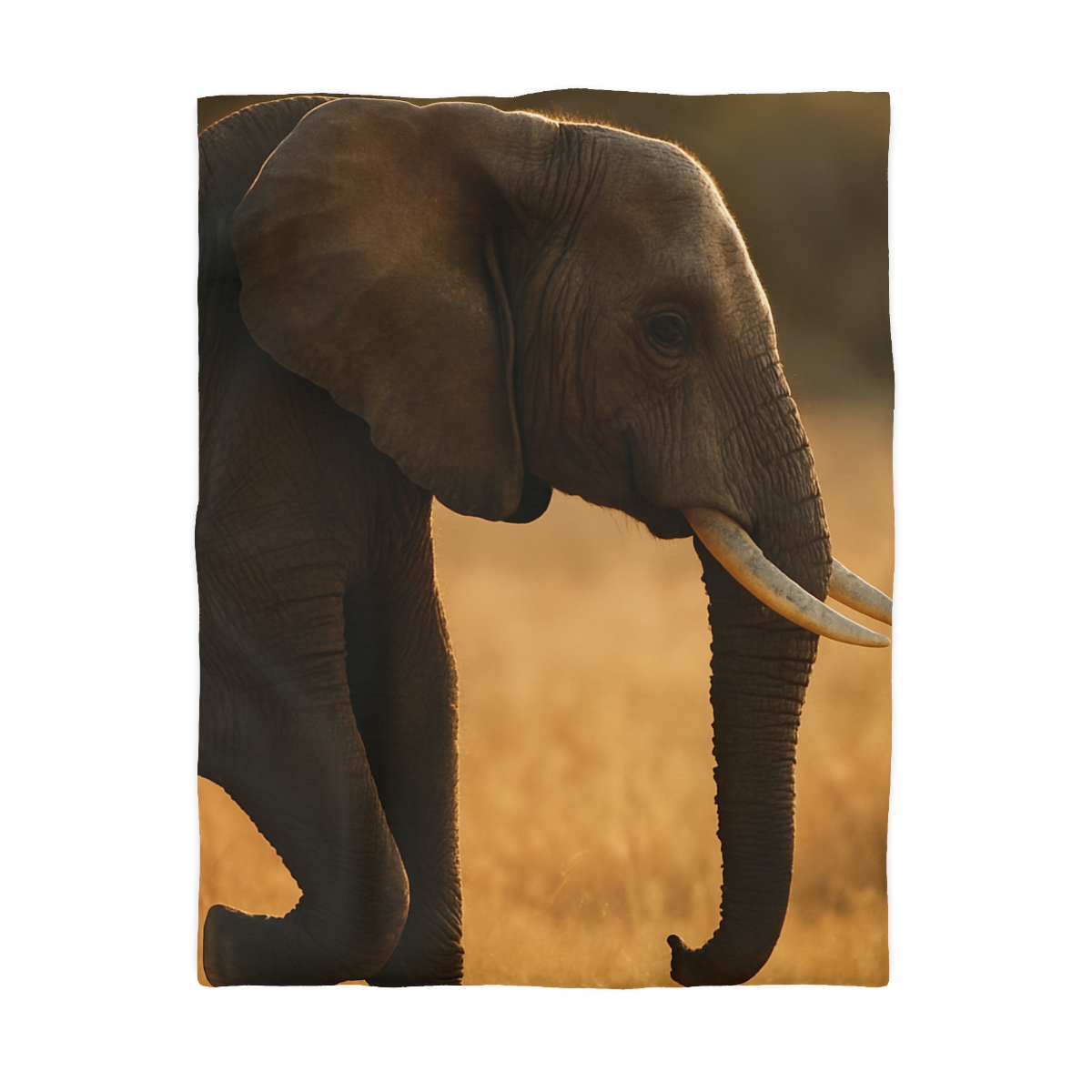 Gilded Horizon African Elephant unique patterned duvets