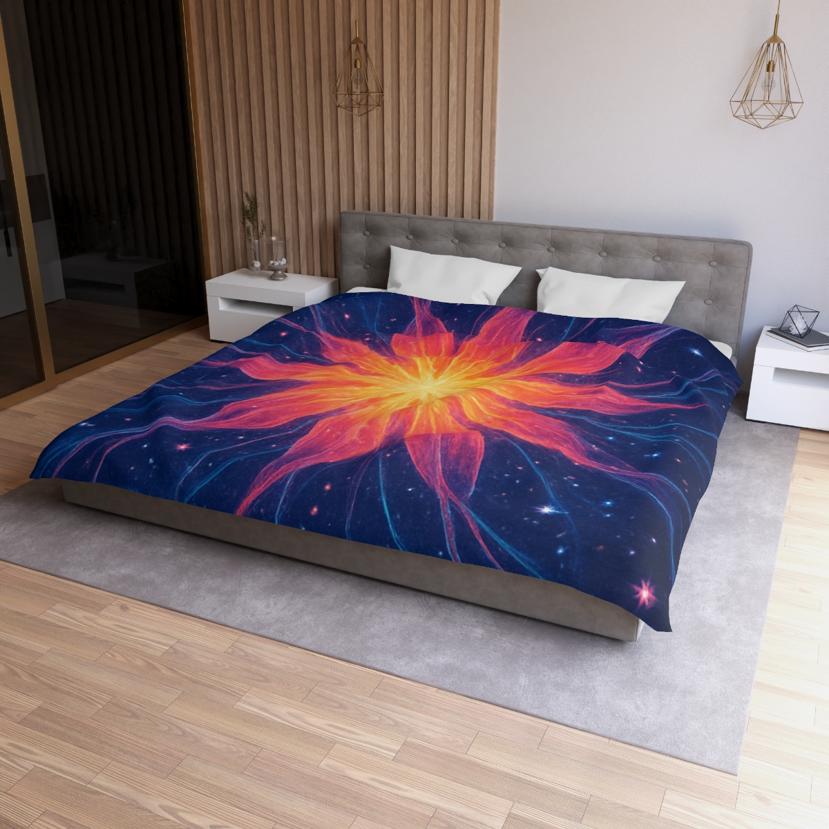 Ion Bloom Starburst Tapestry soft comforter duvets