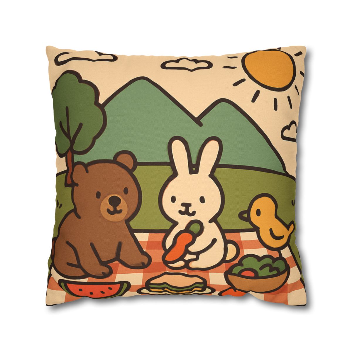 Mountain Picnic Pals custom pillow cases