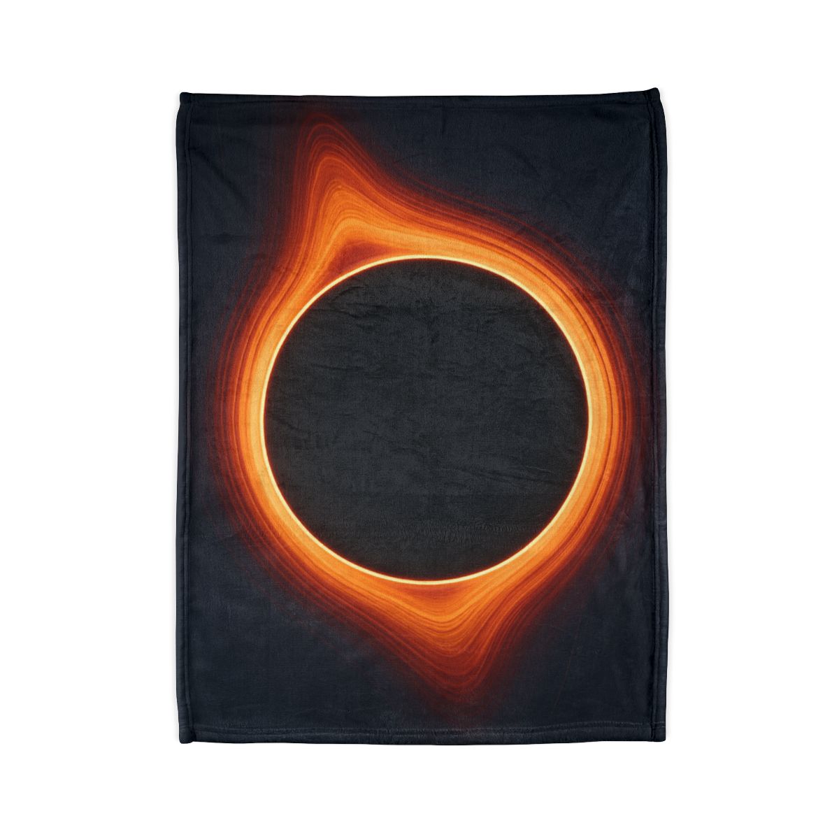 Black Hole Silhouette stylish throw blankets