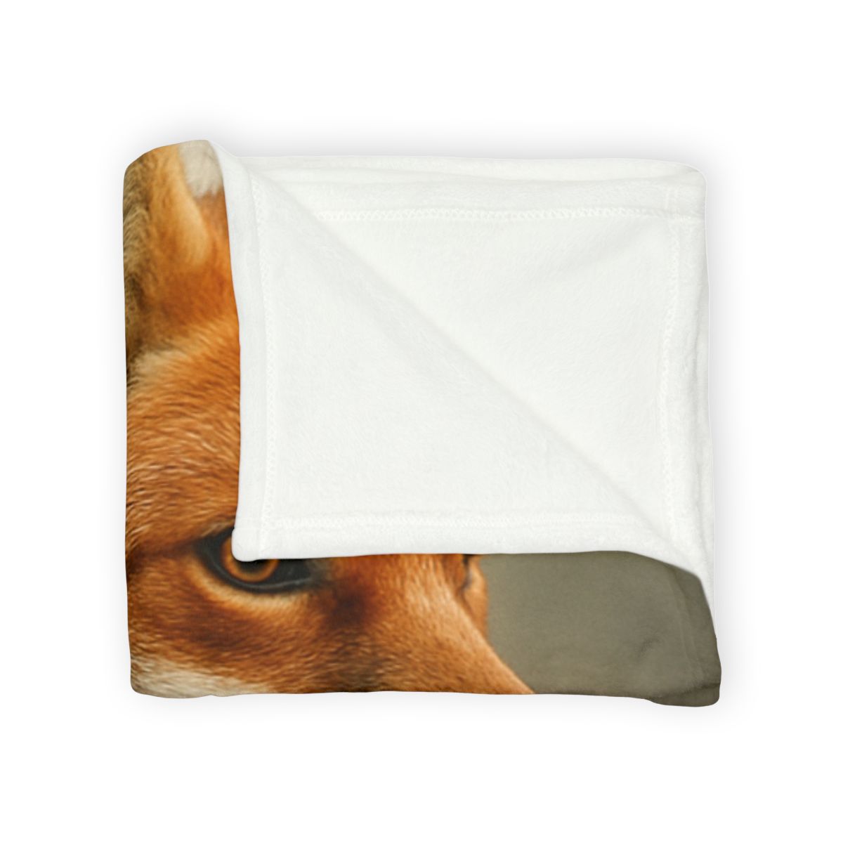 Eclipse Drift Red Fox personalized cozy blankets