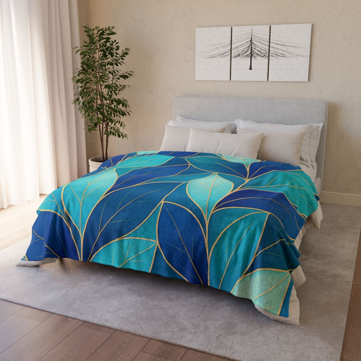Petal Prism Lattice trendy patterned blankets