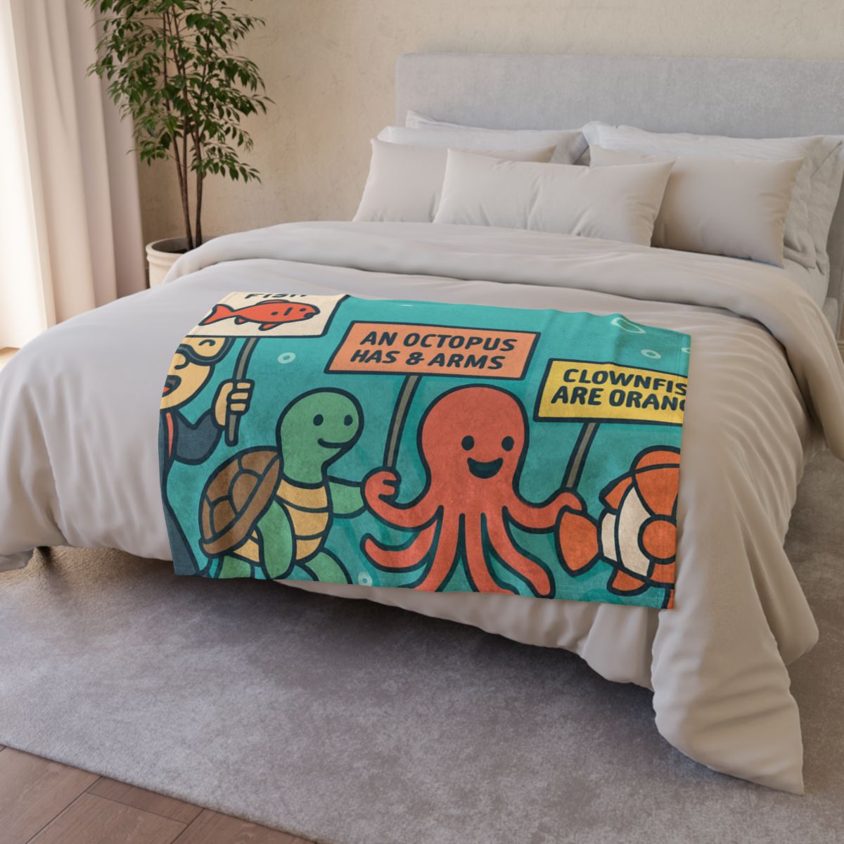 Coral Kingdom Science Parade custom blankets