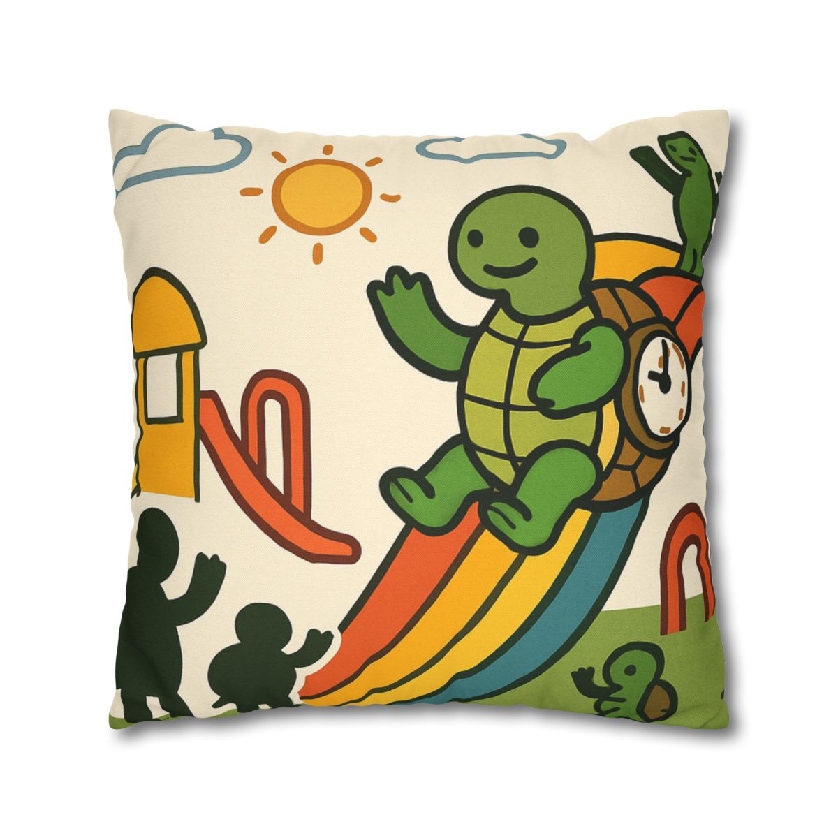 Time Traveling Tortoise Playground stylish decorative pillowcases