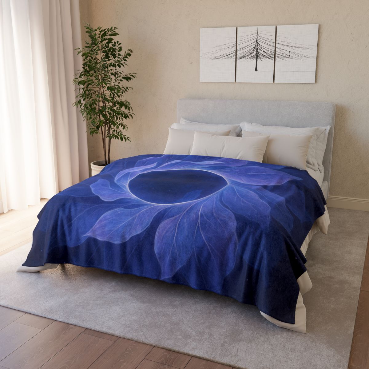 Nebula Petal Halo decorative home blankets