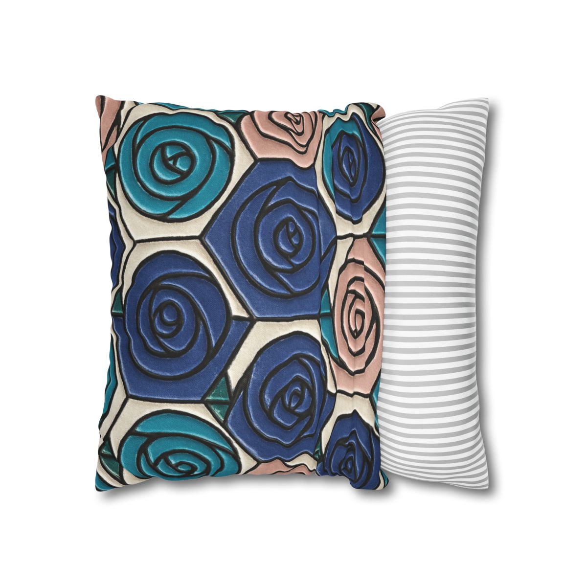 Bud Spiral Mosaic Tiles stylish decorative pillowcases