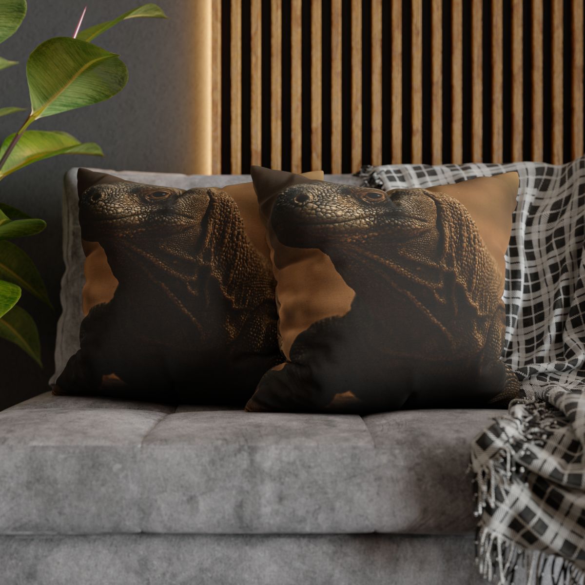 Ancient Sentinel Komodo Dragon custom pillow cases