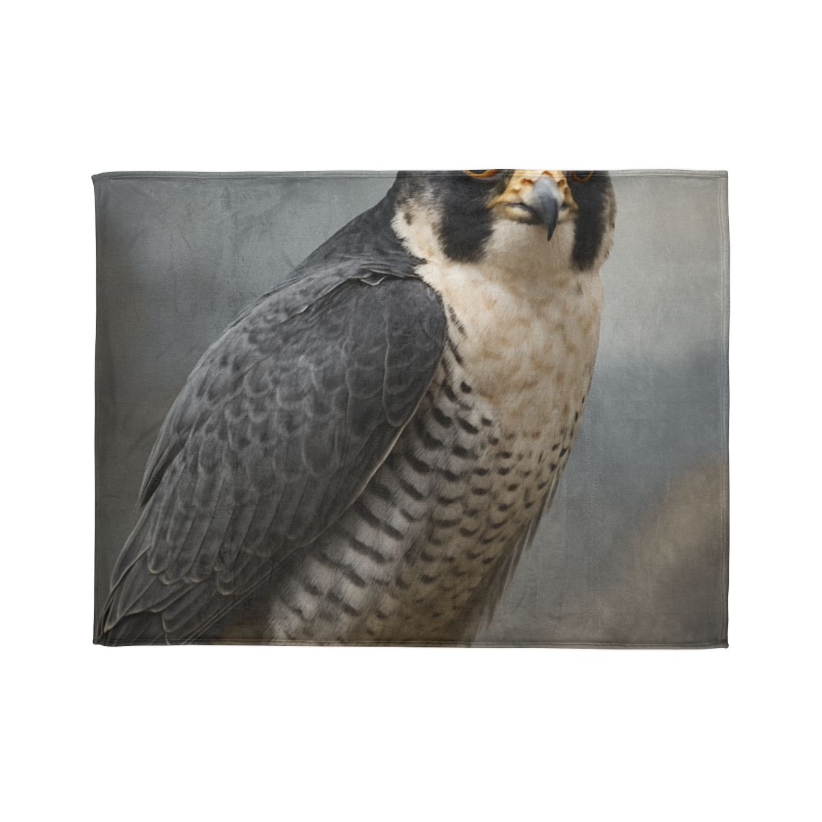 Starlit Focus Peregrine Falcon soft fleece blankets