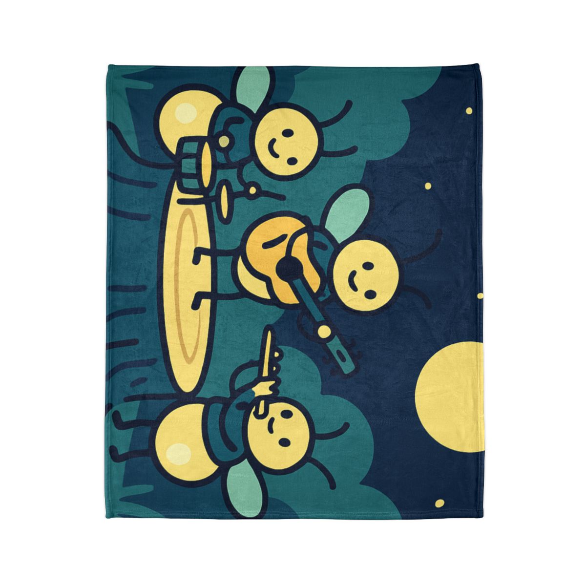 Moonlight Music Of The Firefly Band decorative home blankets