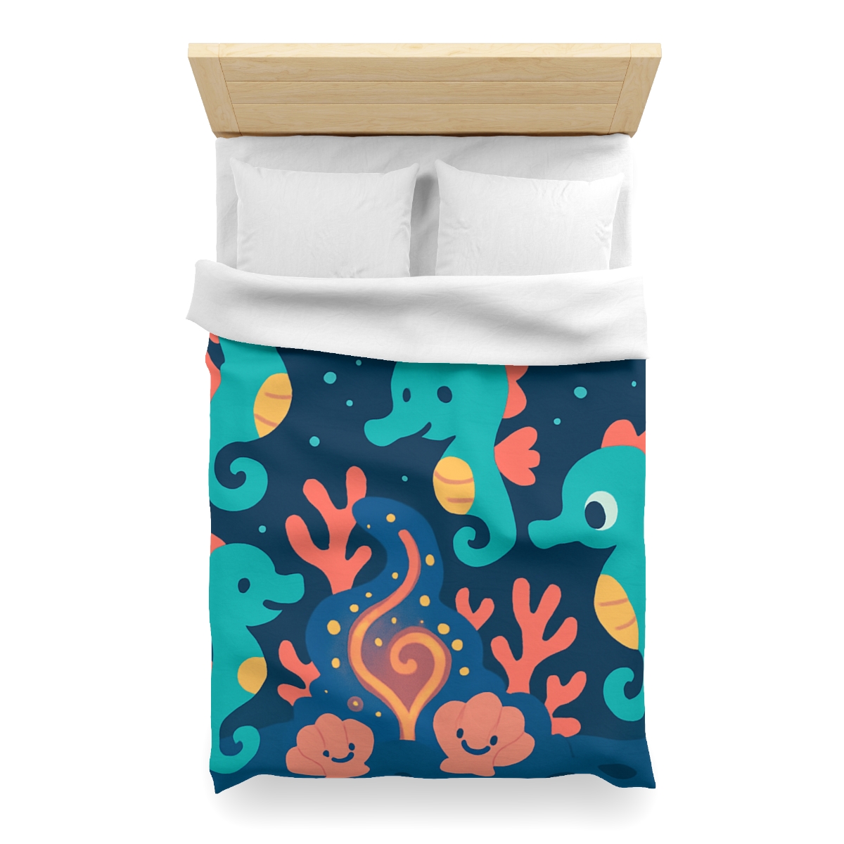 Cosmic Coral Carnival custom duvets
