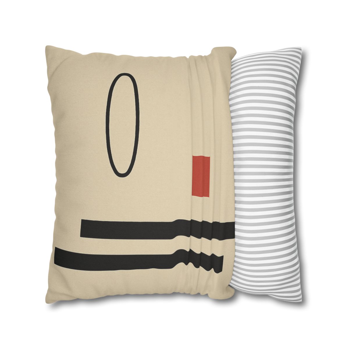 Aligned Posts With Floating Oval personalized pillow covers