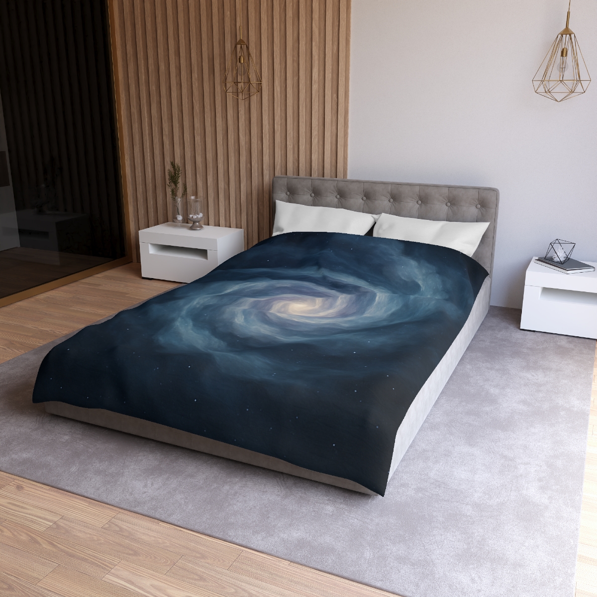 Nebula Spiral Veil personalized bedding duvets
