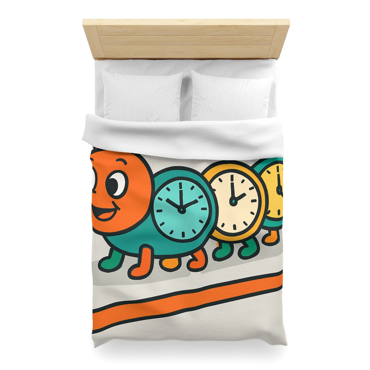 Clockwork Caterpillar Time Trek custom duvets
