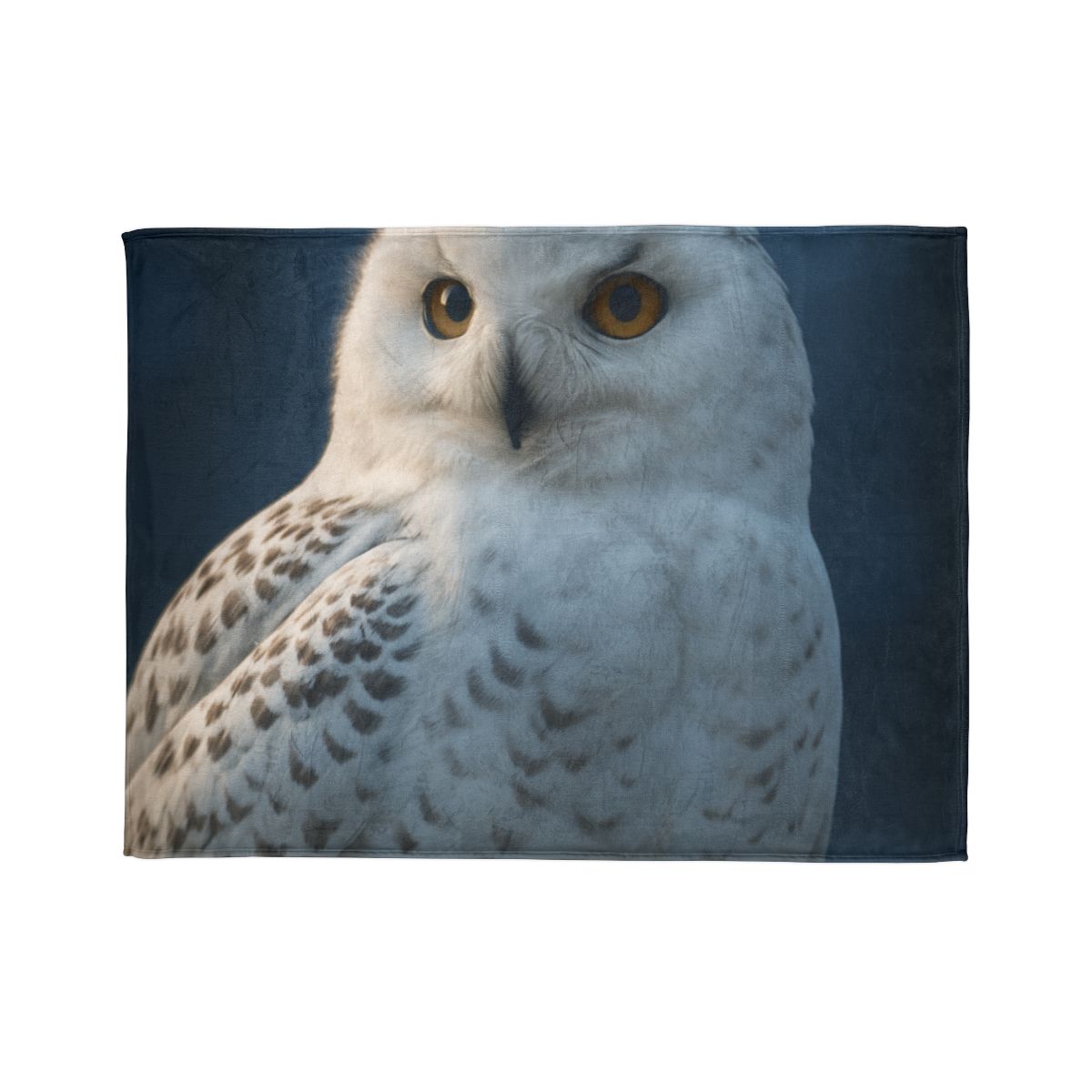 Midnight Watch Snowy Owl trendy patterned blankets