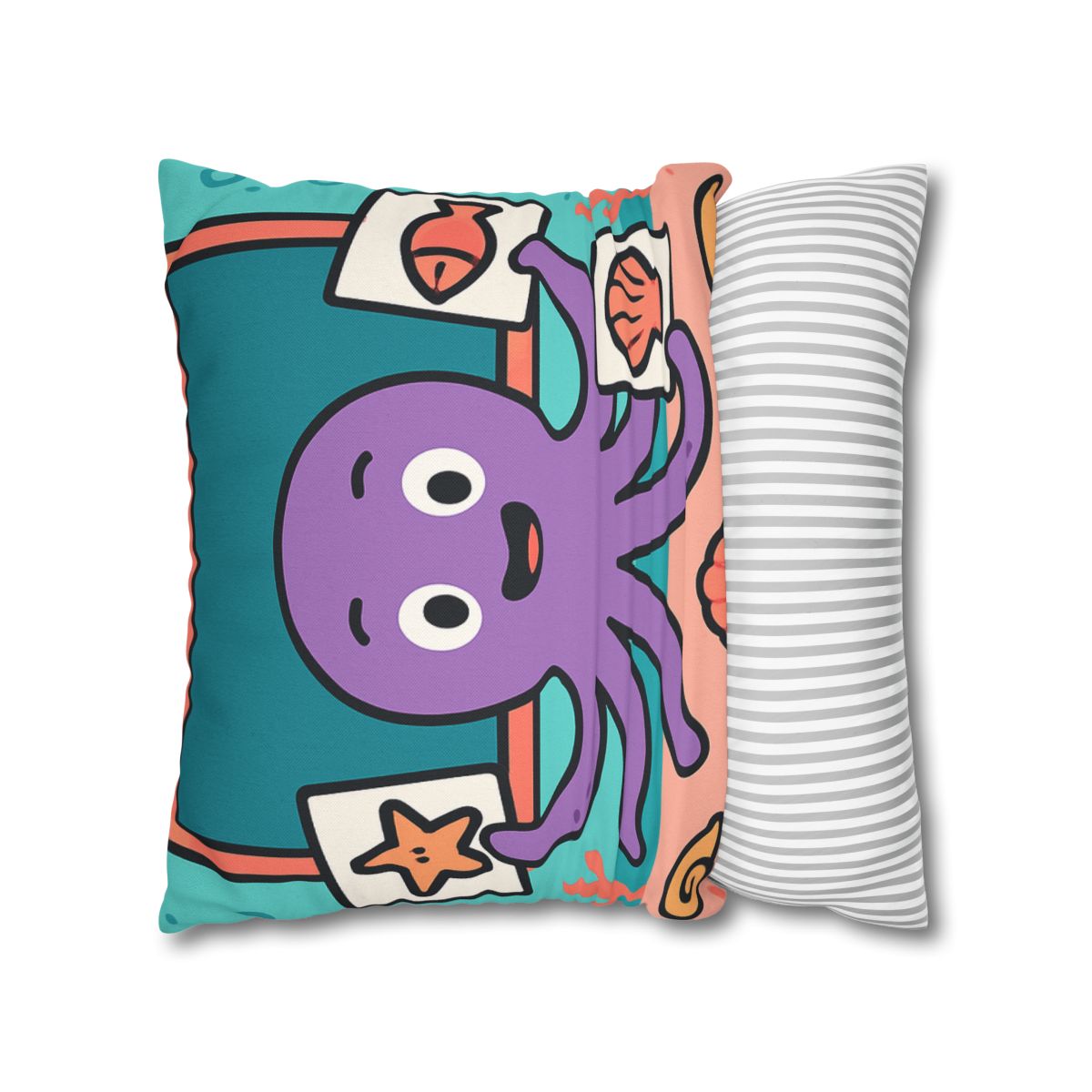 Coral Classroom Octopus comfortable bedding pillow covers