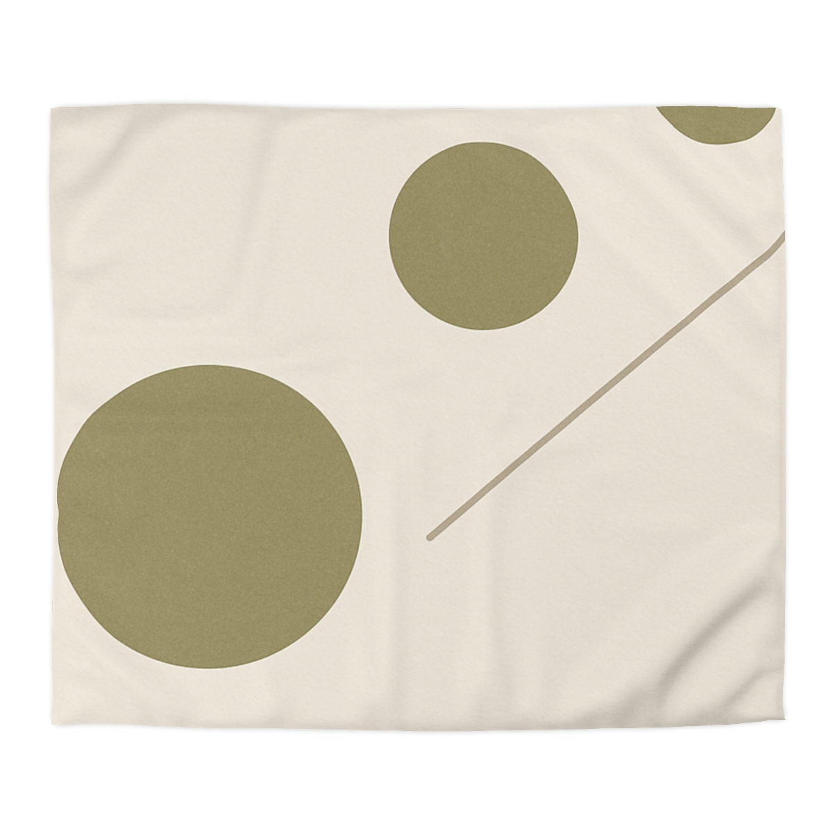 Triad Of Circles With Open Line personalized bedding duvets