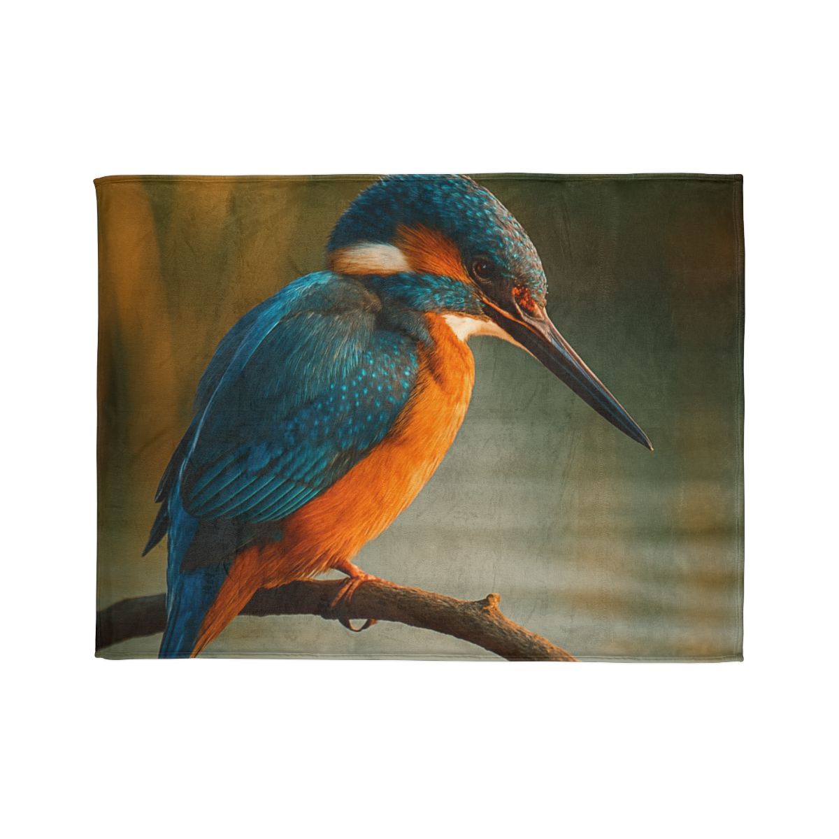 Aurora Splash Common Kingfisher custom blankets
