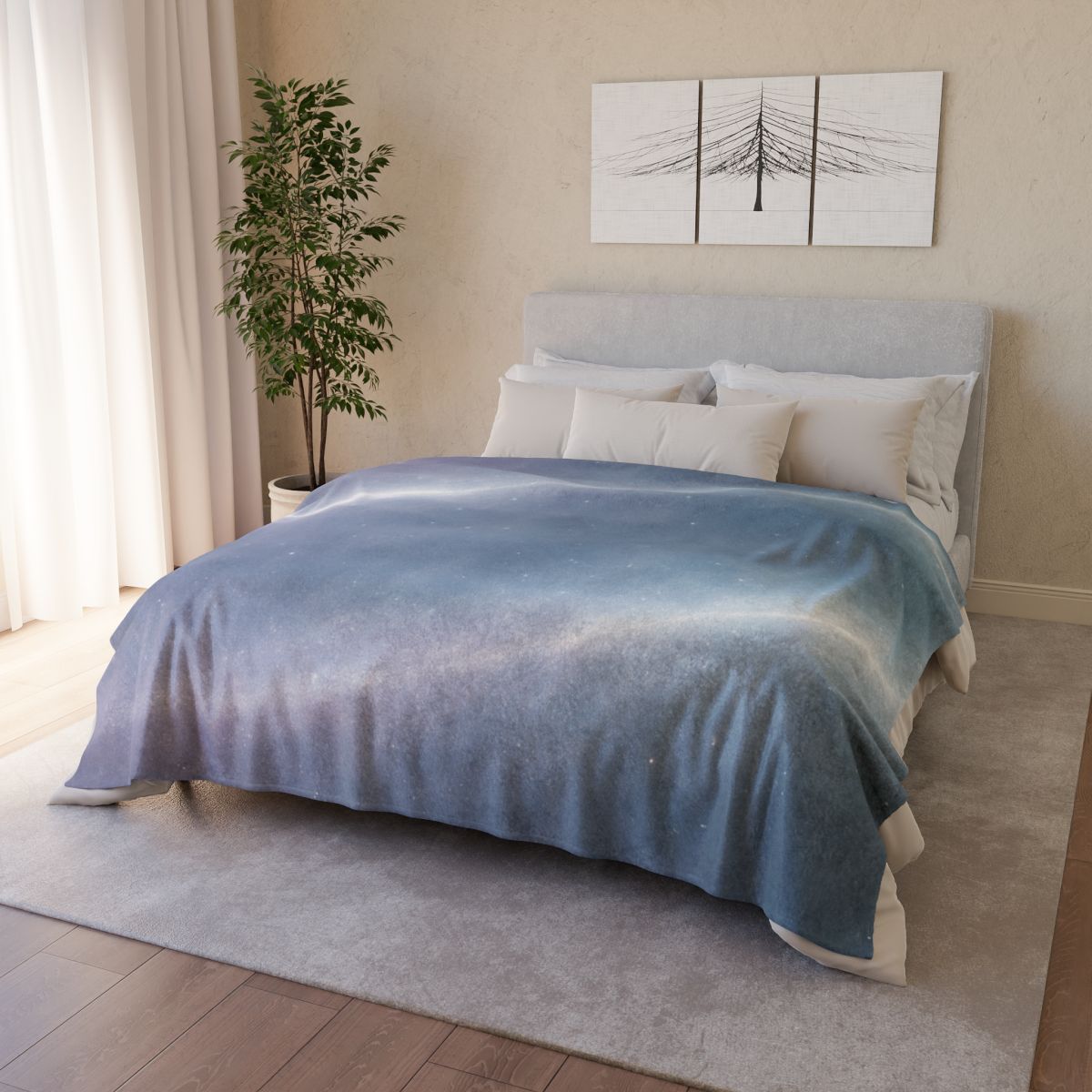 Luminous Dust Halo soft fleece blankets