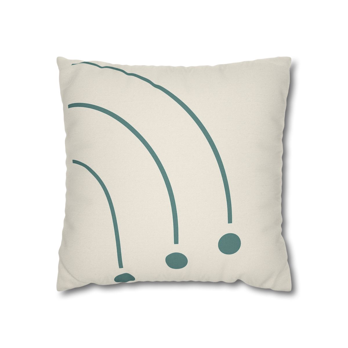 Balanced Arc And Dot Trio personalized pillow covers
