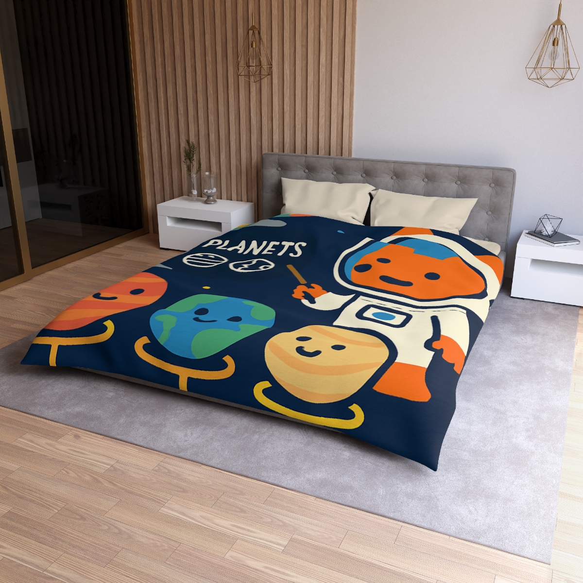 Comet Classroom With Astro Fox stylish duvet covers