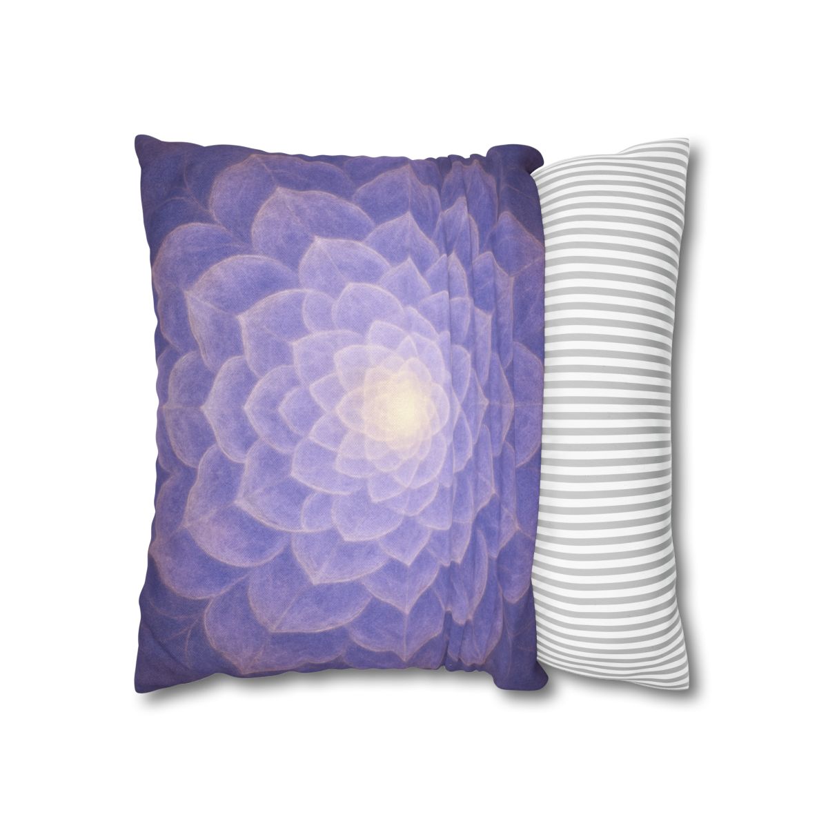 Petal Fractal Rosette soft cotton pillow cases