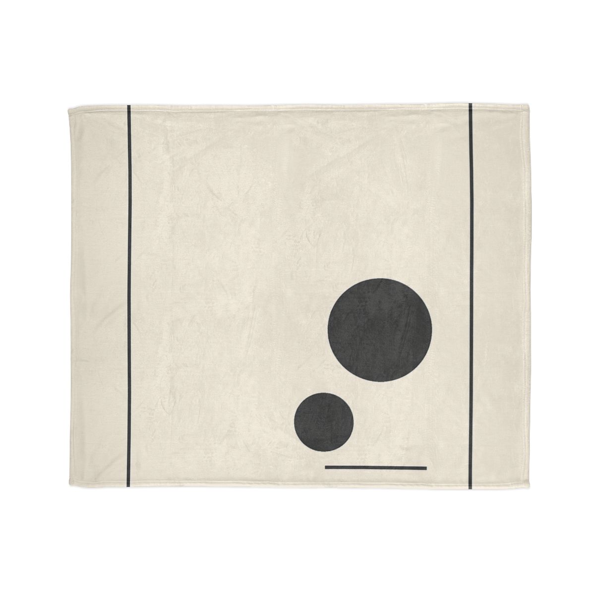 Offset Frame With Twin Disks personalized cozy blankets