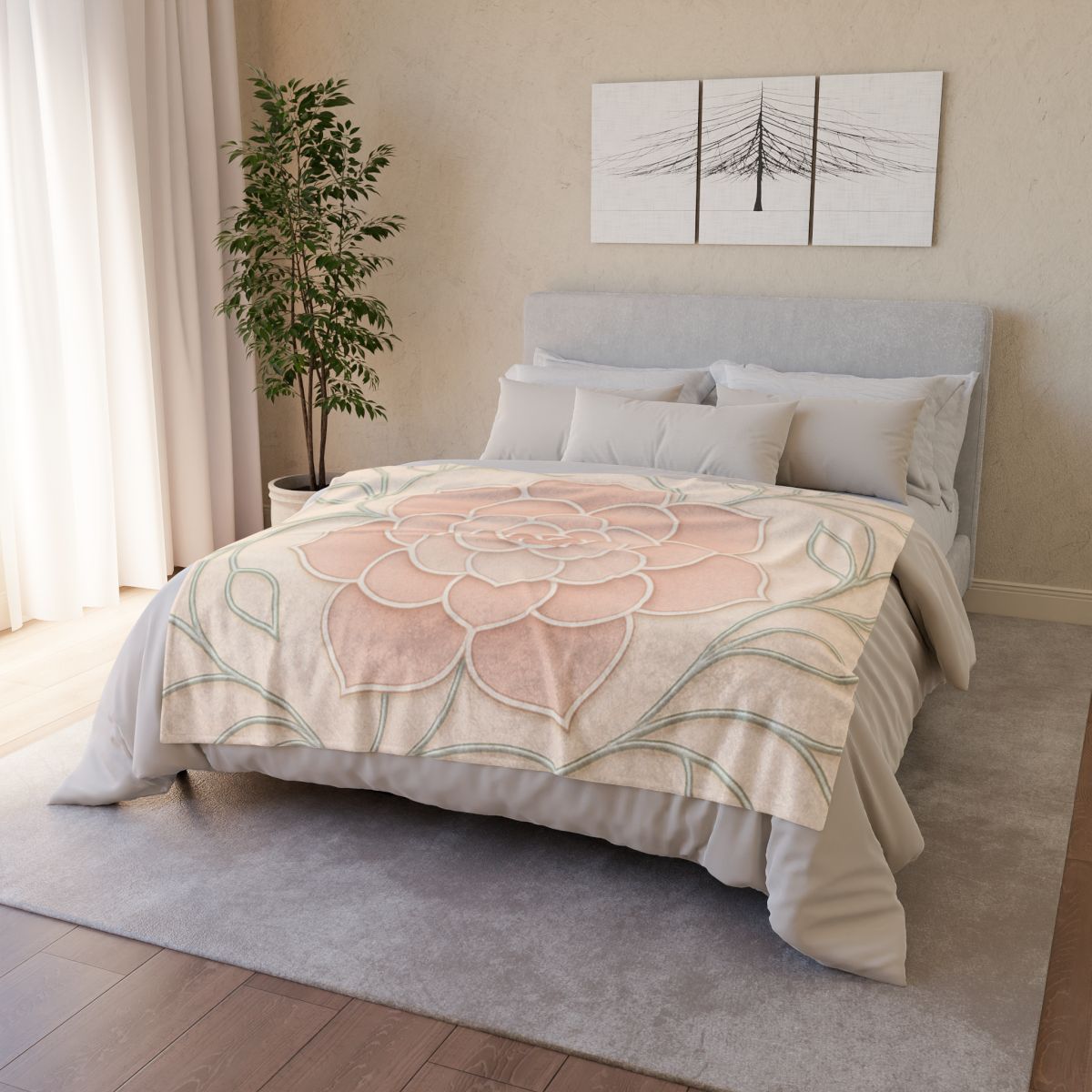 Petal Circuit Lace trendy patterned blankets