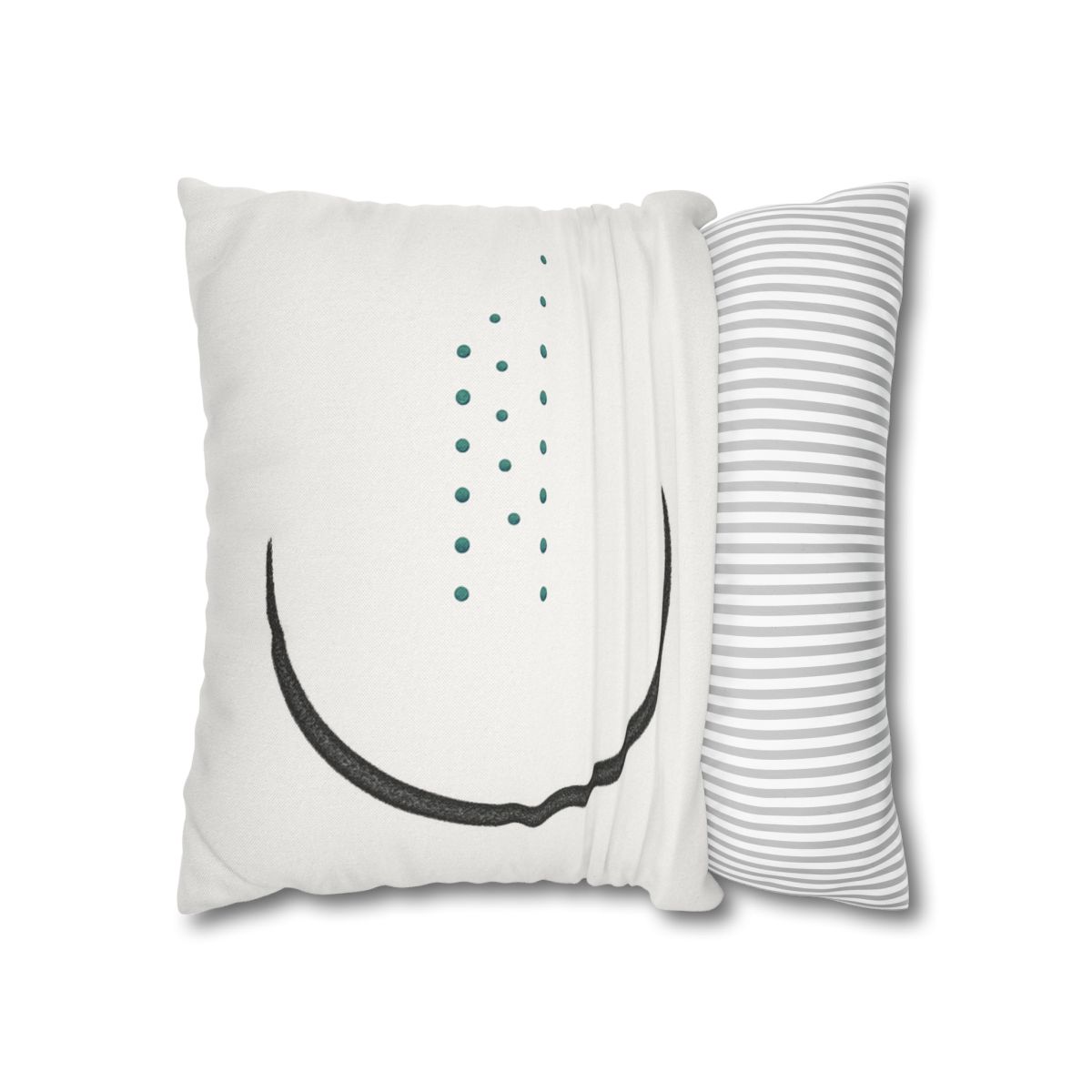 Split Crescent And Parallel Dots custom pillow cases