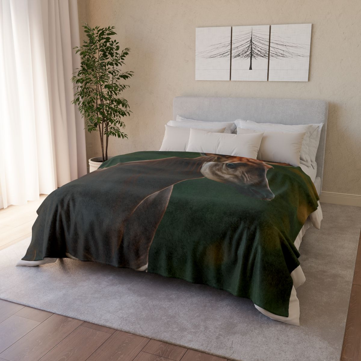Velvet Shadow Okapi decorative home blankets