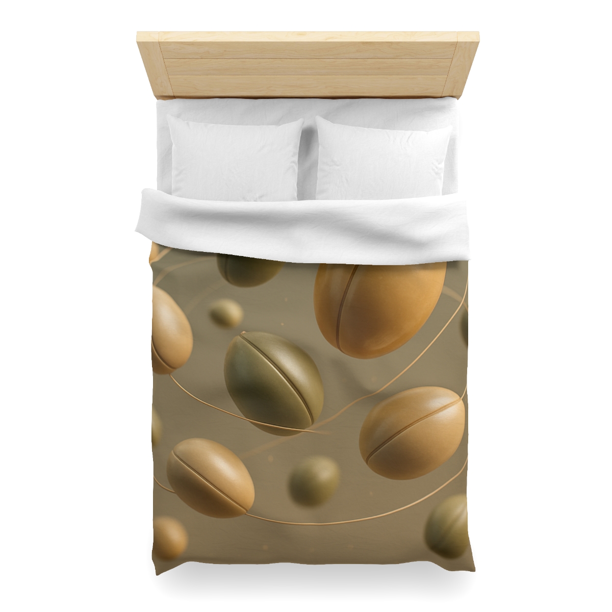 Seed Pod Orbit Cluster designer printed duvets