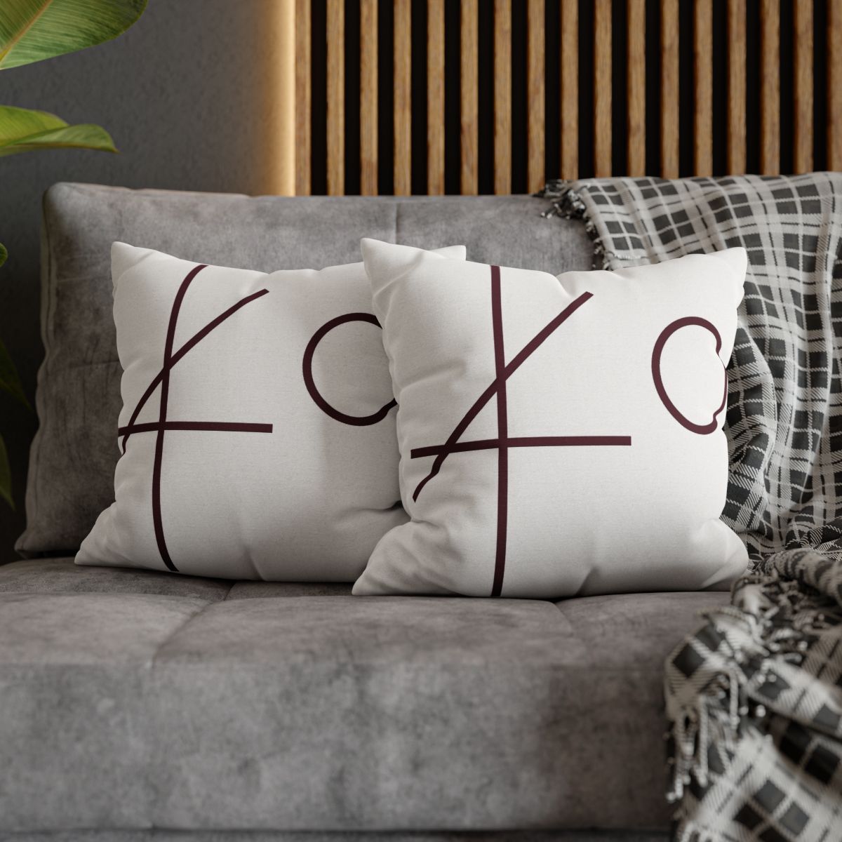 Intersecting Bar Triad With Open Circle unique gift pillow cases