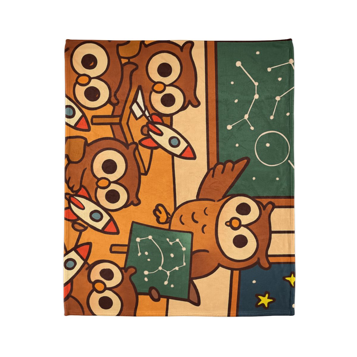 Rocket School Of Owls warm winter blankets