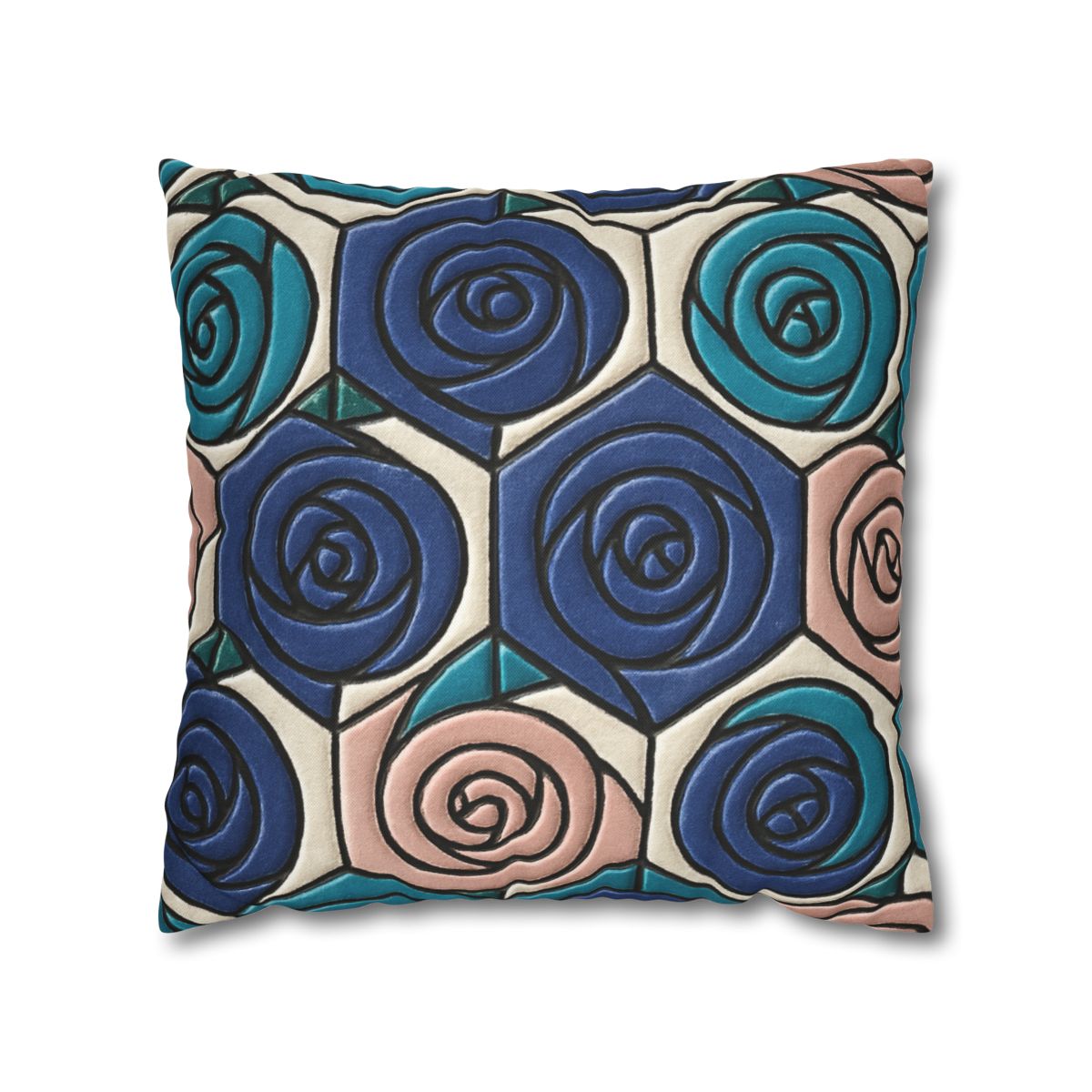 Bud Spiral Mosaic Tiles stylish decorative pillowcases