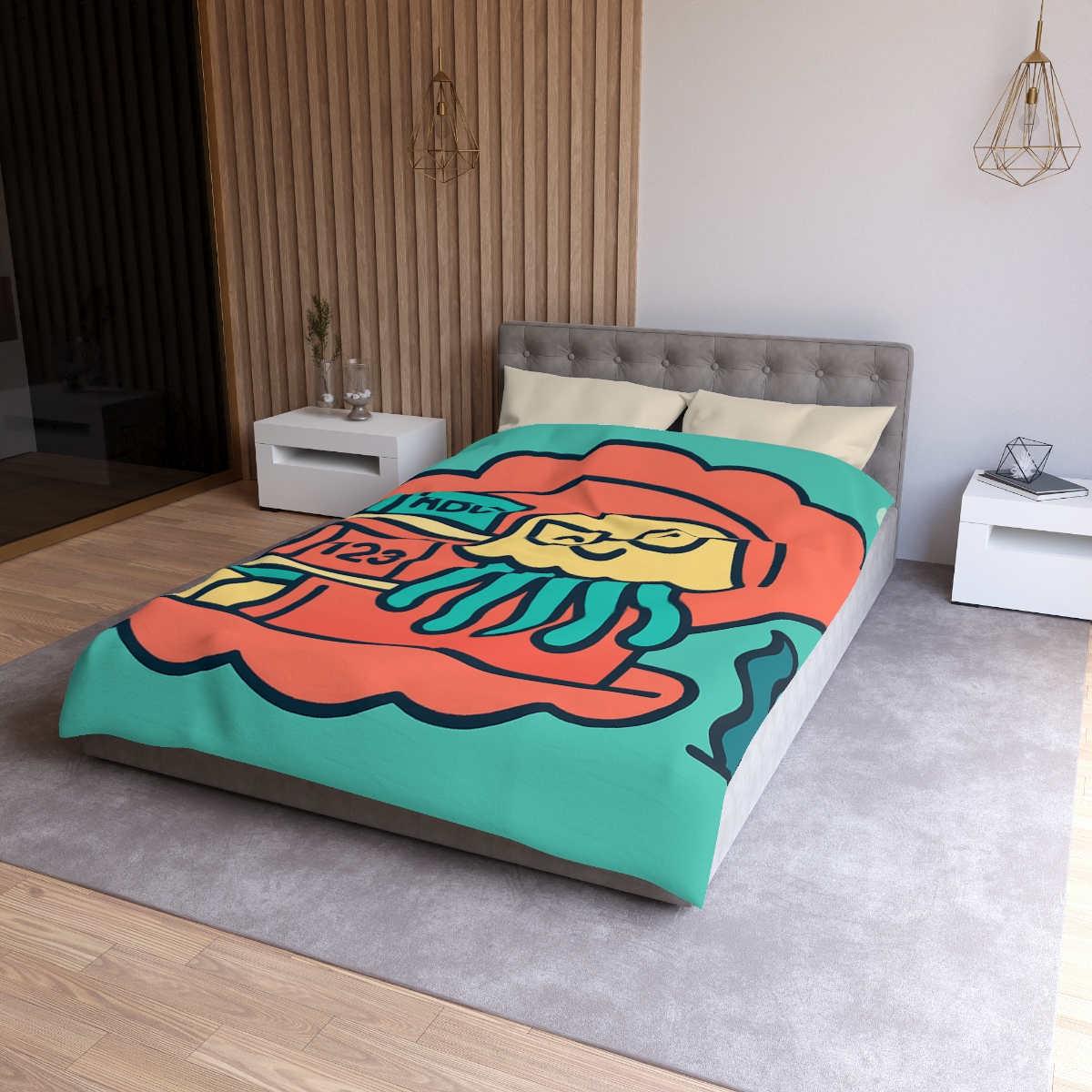Nebula Jellyfish Library personalized bedding duvets