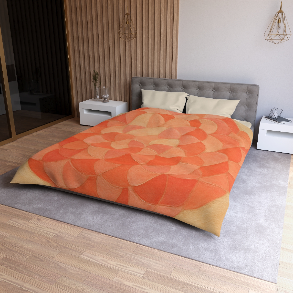 Petal Mosaic Halo personalized bedding duvets