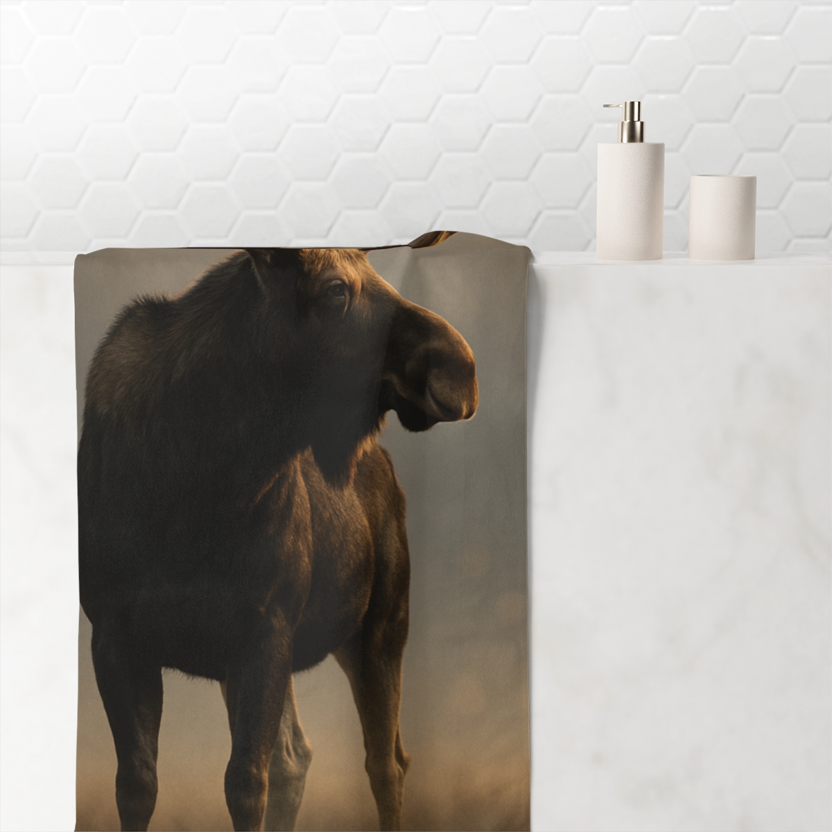 Dawn Hush Moose stylish beach towels